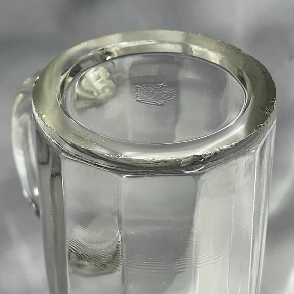 Vintage German Beer Mug Sachsische Glasfabrik 0.25L Sm Glass Mug for Stein Lid - Picture 7 of 8